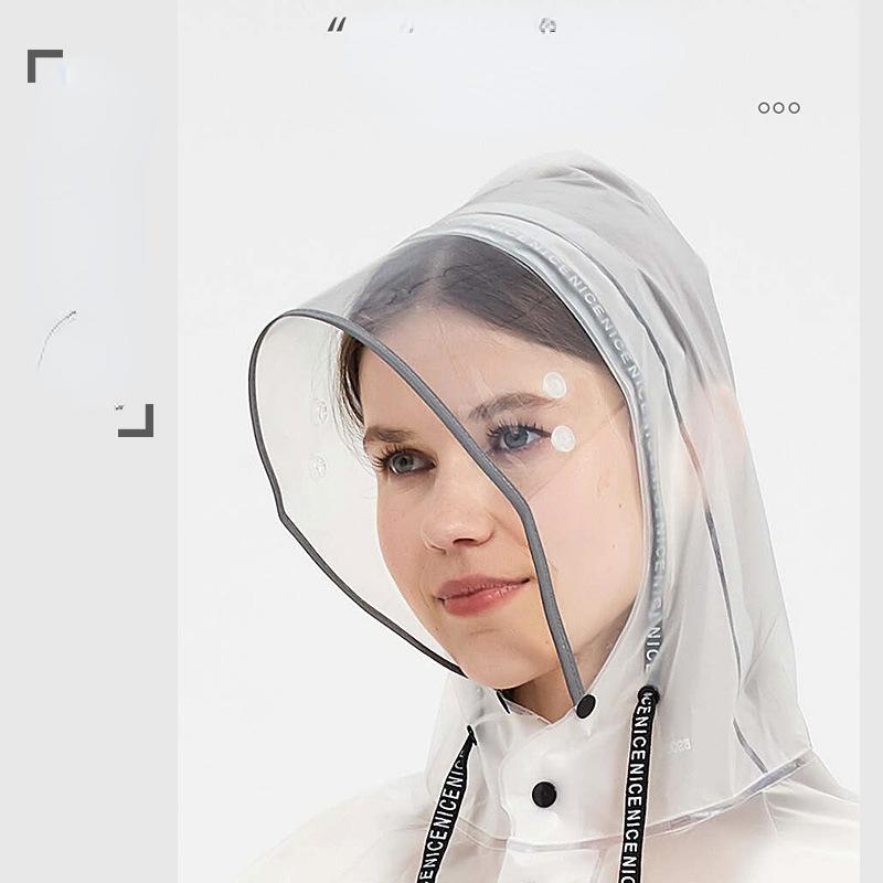 Pelernă de ploaie lungă EVA, unisex, pentru bărbați, pentru femei, haine de ploaie, jachetă pentru costum de poncho, bicicletă turistică pentru doamne, alergare cu glugă, drumeții, îmbrăcăminte de ploaie, impermeabilă