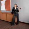 European & American Cross-Border Women's Long-Sleeved Cardigan Robe & Loose Pajama Pants Set