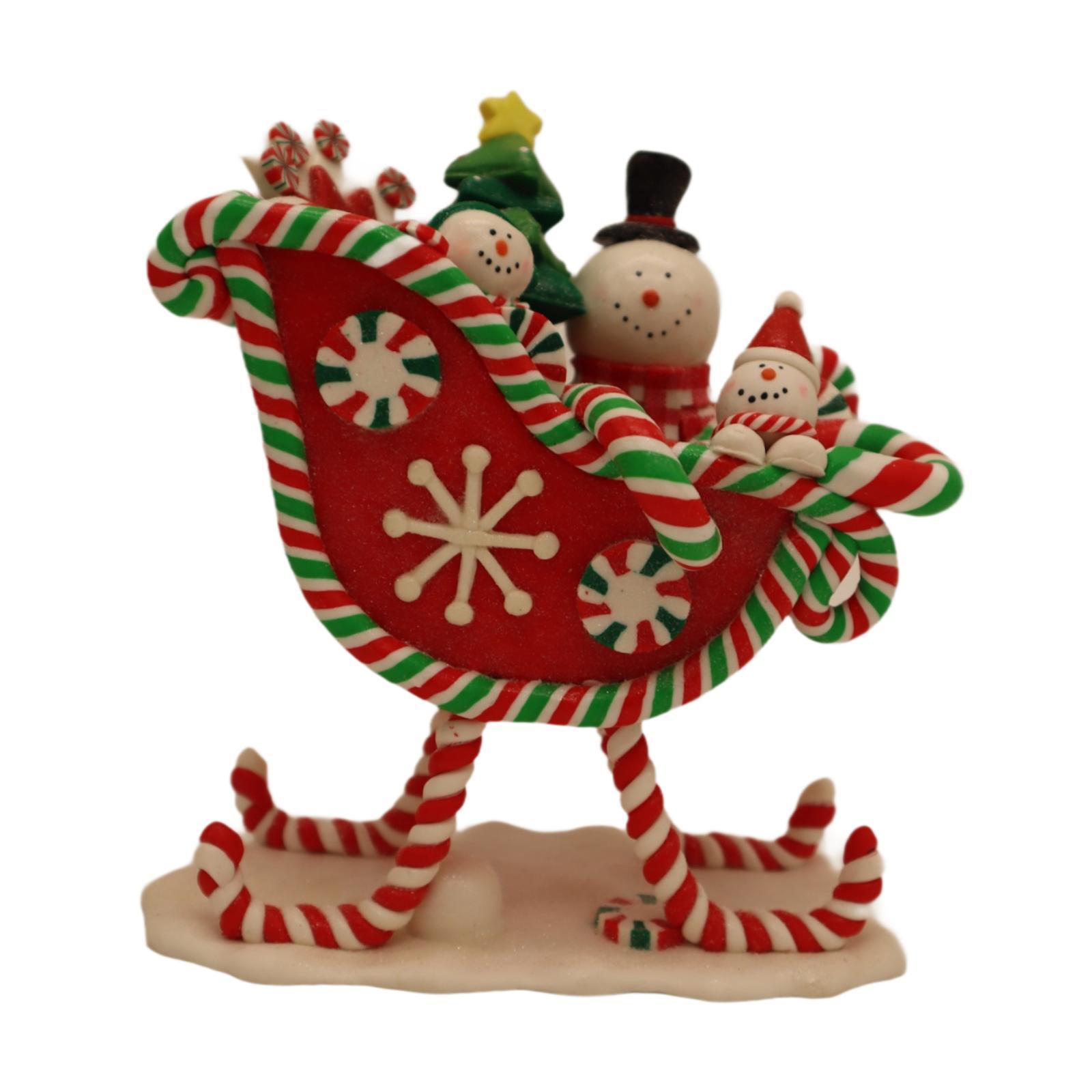 Soft Clay Christmas Ornament Tabletop Ornament Collectible Party Supplies Xmas