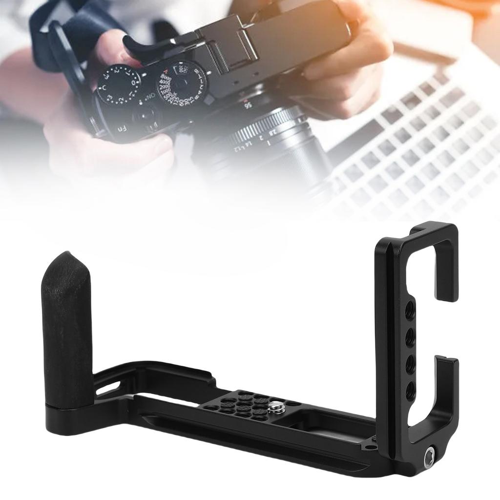 Hand Grip Fast Release L Plate Fit for Fujifilm XT3 DSLR Digital Camera Stabilizer Handle Bracket Black