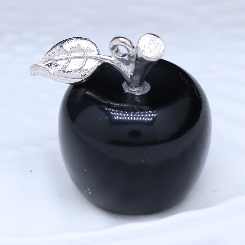 1Pcs Lot Natural Stone Pendant Apple Shape Crystal Rose Quartz Amethyst Agate Opal Charms for Jewelry Making DIY Necklace Accessories 30 Mm