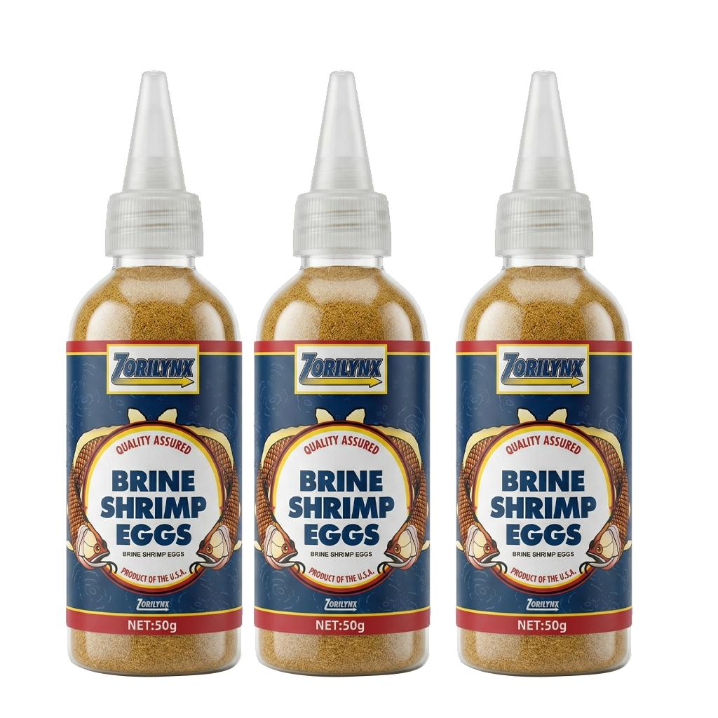 50g Uova di Artemia Salina Decapsulate Non Richiedono Schiusa, Cibo ad Alto Contenuto Proteico per Pesciolini Neonati per Avannotti Appena Schiusi e Guppy Zorilynx