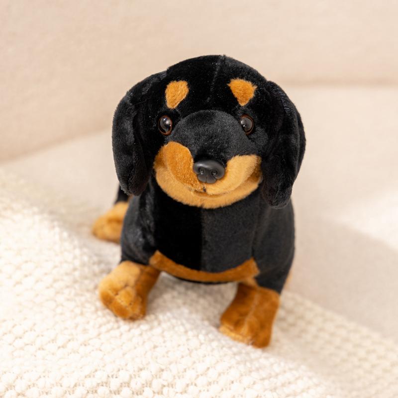Dackel Plüschtier Weicher Flauschiger Wursthund Stofftier Puppe Heimdeko Begleiter Geschenk Geburtstag Feiertagsgeschenk
