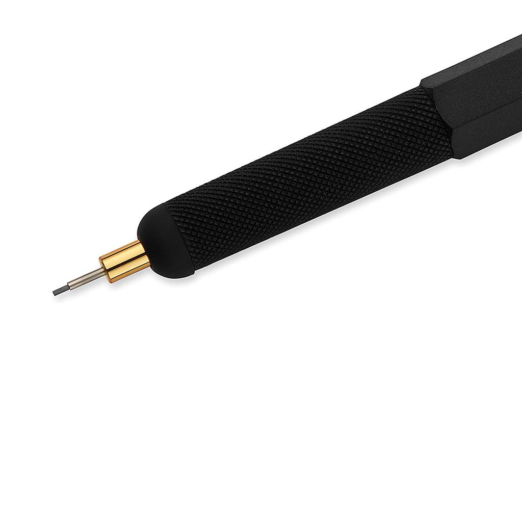 Rotring ROTRING800 Black Mechanical 1904447 Imported Pencil, 0.5mm, Twist-Type Push-Button, (Genuine Product)