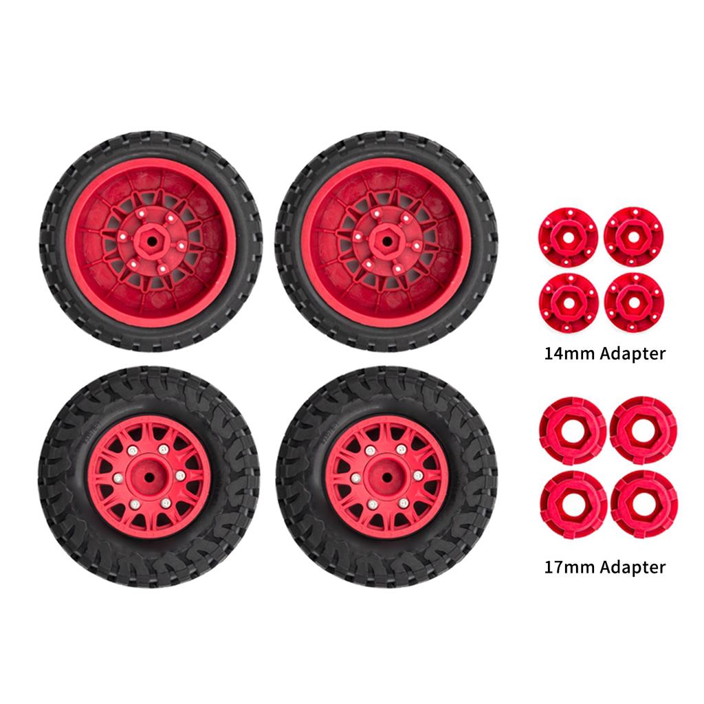 Car Tires with Wheel Rims 4pcs Replacement for 1Celsius10 slash K1 Short Truck