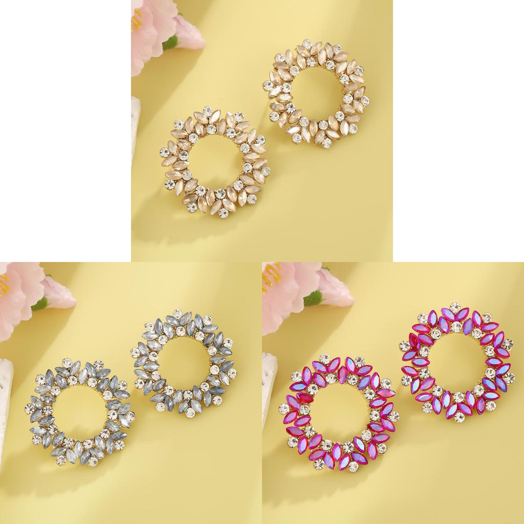 Modern Sunflower Earrings With Geometric Alloy Design For Women Party Wear
