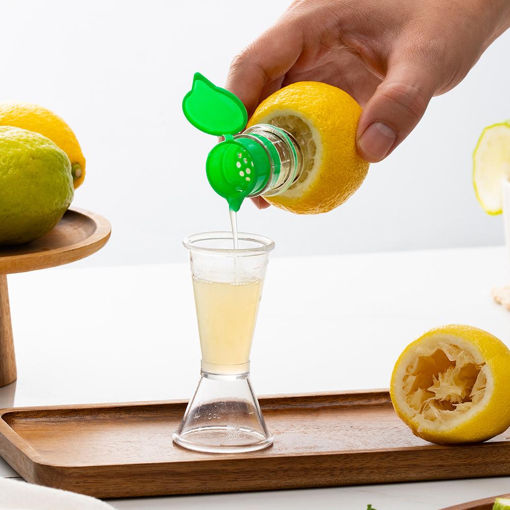 Portabel Juicepress Citronpress Lättviktig Juicer Tvättbar Manuell Juicer Renskverktyg Inbyggt Filter för Citron Apelsin