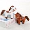 Niedliches Reins Pferd Mini Anhänger Schlüsselanhänger Plüschtier Kawaii Lebensechtes Tier Simulation Stoffpuppe Taschenanhänger Freund Kind Geschenk