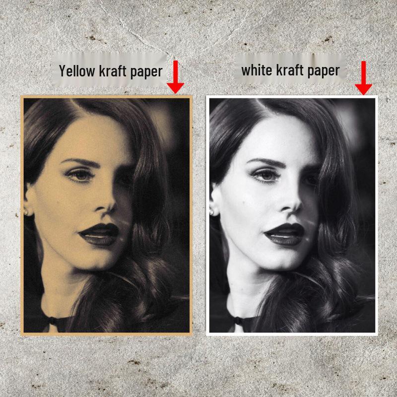 Large Vintage Lana Del Rey Music Star Poster - European & American Style Wall Art