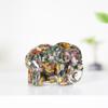Natural Gemstone Crystal Decor Elephant Resin Art Home Gift For Special Occasions