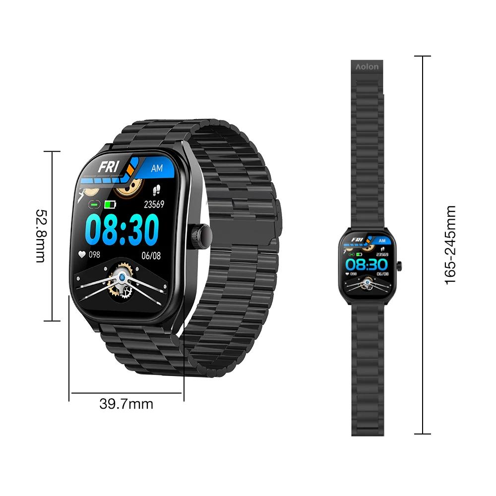 Curve 2.01'' Couple Smart Watch IP68 Waterproof HD Screen Health Monitoring with Blood Pressure Home Monitoring 100+ Sport Modes