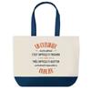 Tote Bag - PLANETEE - Shopping Bleu Couz Also Great - Cotton - Blue - Printed In France