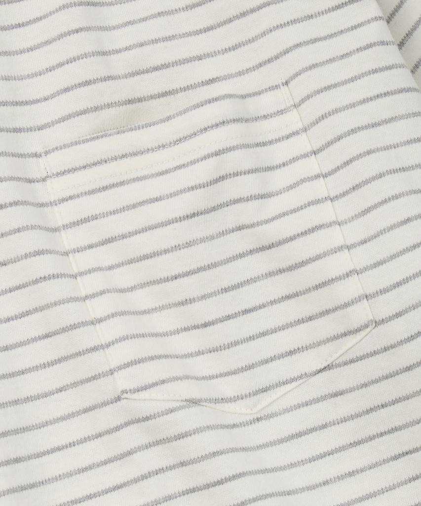 FRIZMWORKS Stripe Oversized Relax Tee 003 _ Ivory