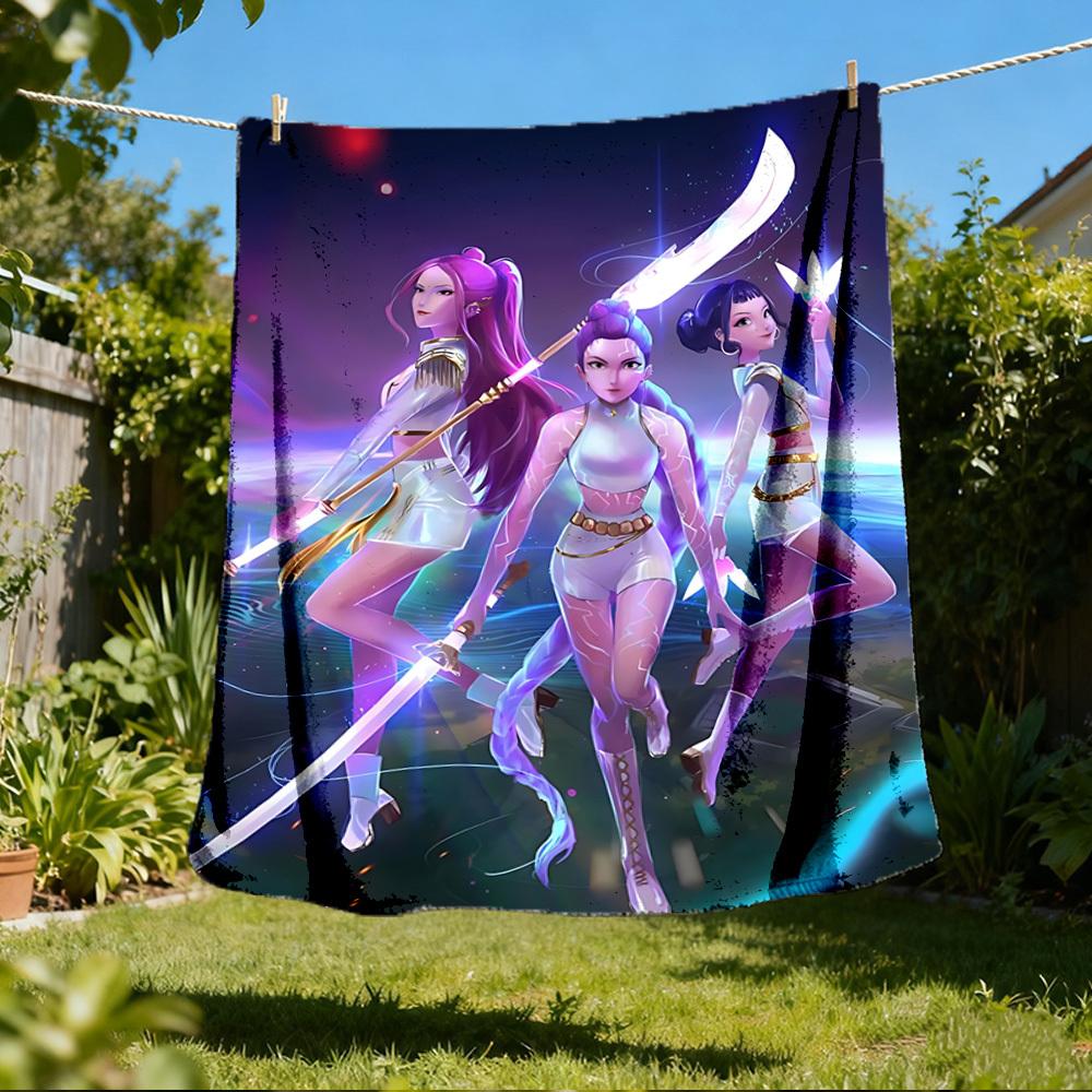 1 Stück HUntrix, K-Pop Outdoor Flanelldecke, Gemütlich & Warm Weich Te Verspieltes Design, Nickerchen Camping,