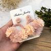 Retro Handmade Flower Wreath Earrings Femininity Personality Long Vacation Earrings Fashion Ear Accessories
