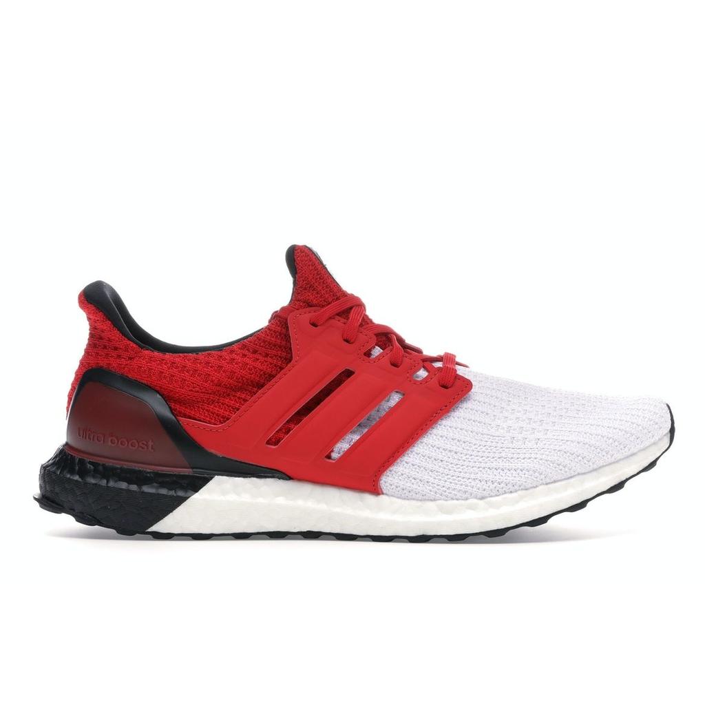 adidas UltraBoost White Scarlet Men Sneakers Red Footwear