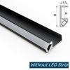 Embedded LED Cabinet Shelf Light Splint Layer Edge Aluminum Profile 18mm Wooden Board Backlight Invisible Clamp Bar Strip Lights