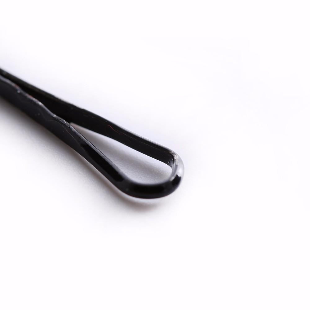 60 adet/kart Profesyonel Makyaj Saç Makinesi Aksesuarı Yuvarlak Ayak Siyah saç tokası saç tokaları Aracı Araçları