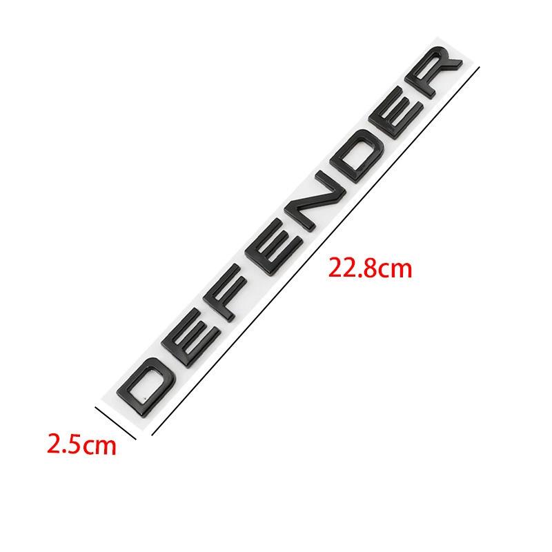 Samolepka na zadní část auta Land Rover Defender s anglickým písmenem (ABS plast)