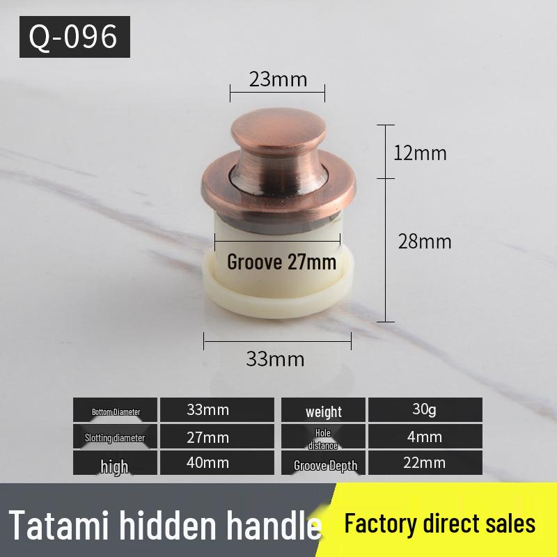 Japanese Tatami Modern Invisible Drawer with Built-in Rotary Handle