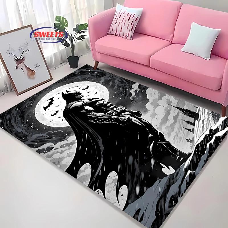 Nový koberec do DC Batman oblasti, volba do obývacího pokoje, ložnice, k pohovce, do kancelářské zóny, dětského pokoje, protiskluzová, pratelná v pračce podložka, dárek