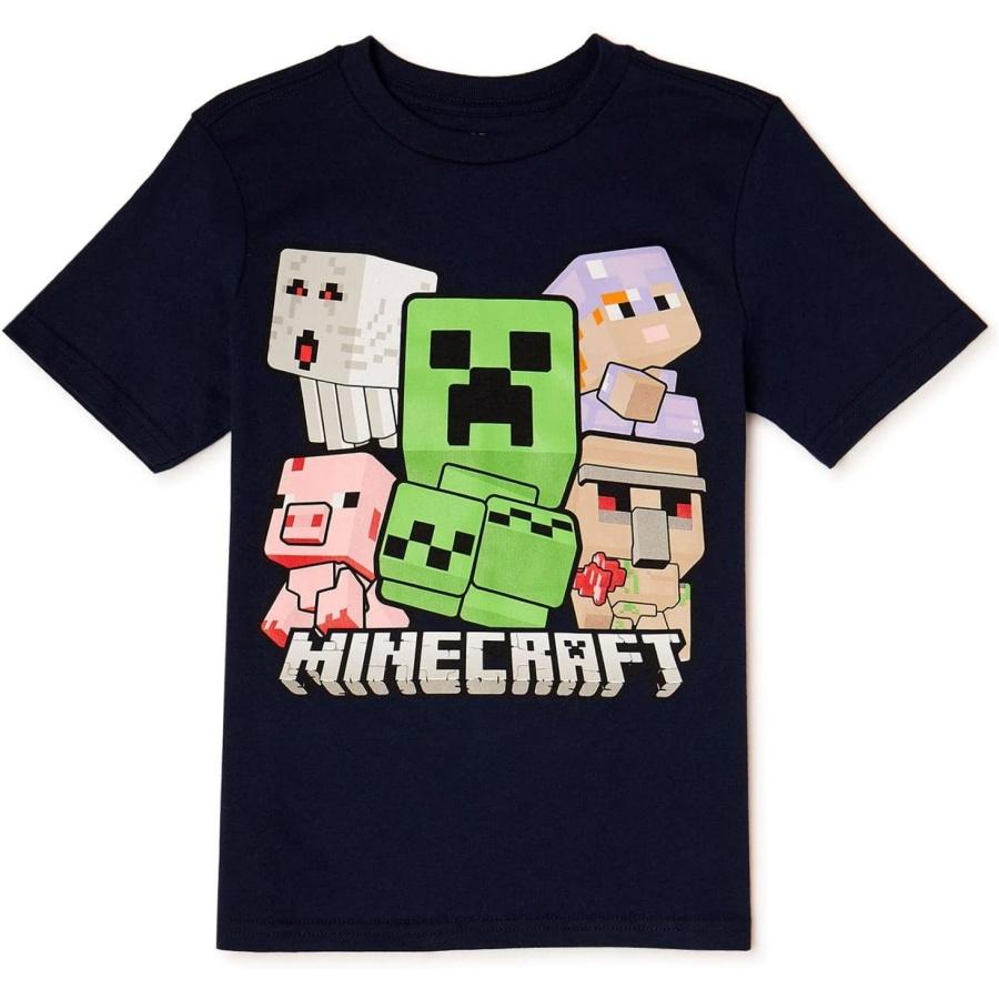 Мальчишеская футболка Minecraft Bobble Mobbin S