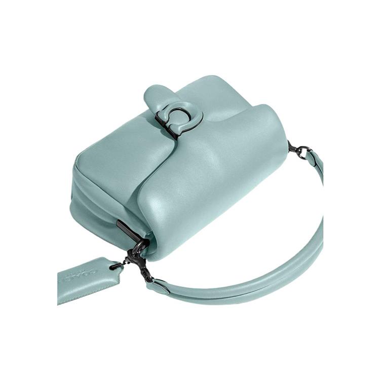 New COACH Tabby Leather Cloud Bag, Crossbody Underarm Pillow Bag, Shoulder Bag Women's Mint Green C0772-V5AQU