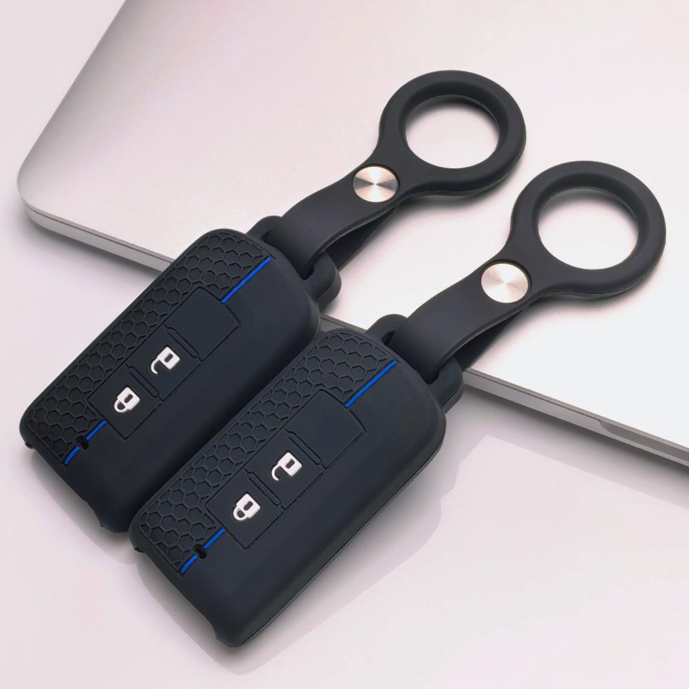 Key Fob Cover for Mitsubishi Outlander ASX Lancer Pajero Sport L200 Triton Eclipse with Keychain Anti-Scratch Surface Shockproof Structure