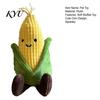 Plush Chew Toys for Puppy Corn Dog Toy, Squeaky Stuffed Indoor Play Pets Soft Teething Toy Small to Medium Dogs Natural Biting