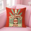 Cherry Drink D-Dr-P-Pepper Cushion Cover Natural Linen Pillow Case Double-Sided Print Decorative Sofa Pillowcase Home Decor Gift