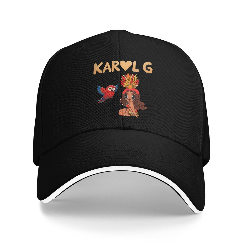 Karol G Viajando Por El Mundo Tropitour Baseball Caps Fashion  Sandwich Hats Unisex Adjustable Dad Hat Running Golf