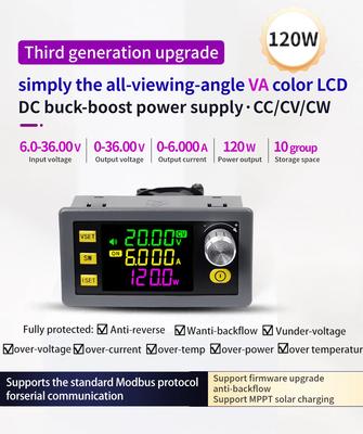 SK60 SK120 DC Buck Boost Conversor CNC Ajustável Regulado Laboratório Fonte de Alimentação Tensão Constante Corrente Módulo de Carga Solar