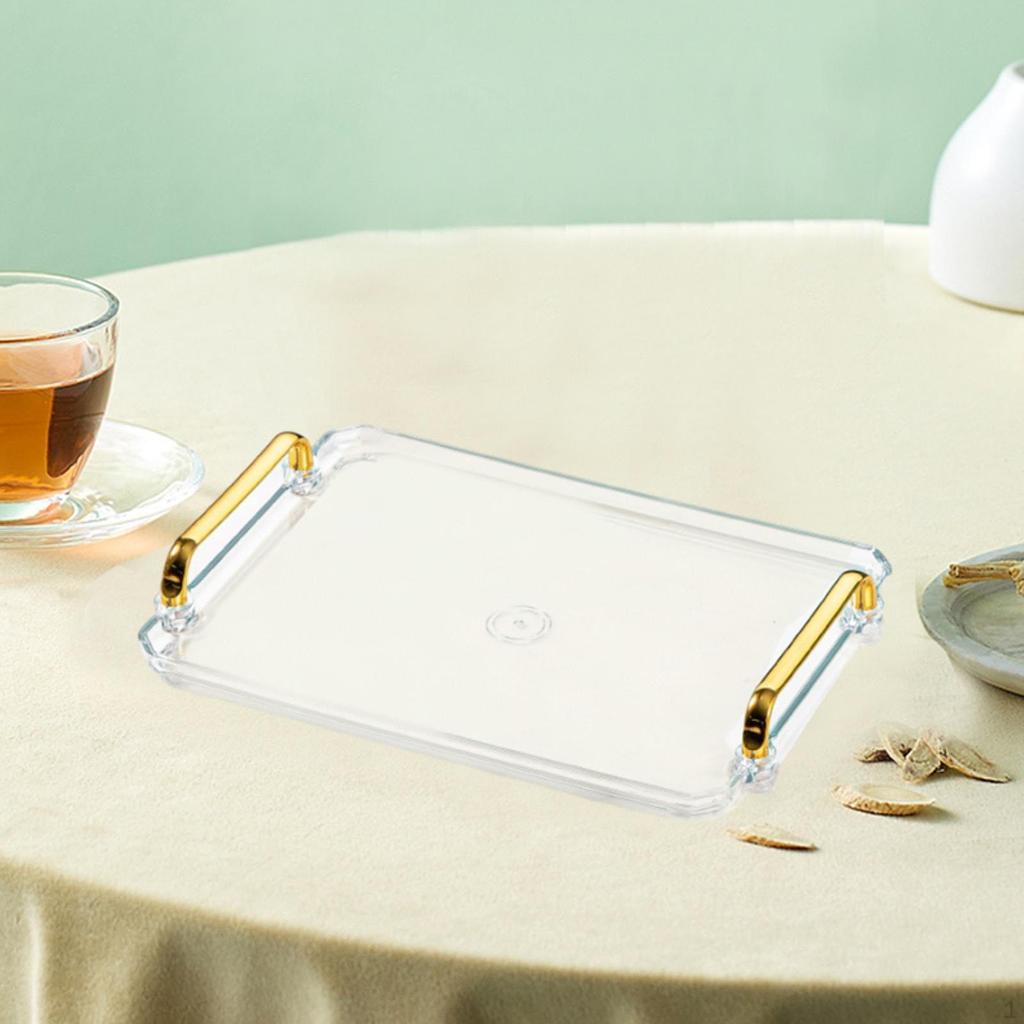 Elegant Bathroom Serving Tray, Modern Vanity Tray
