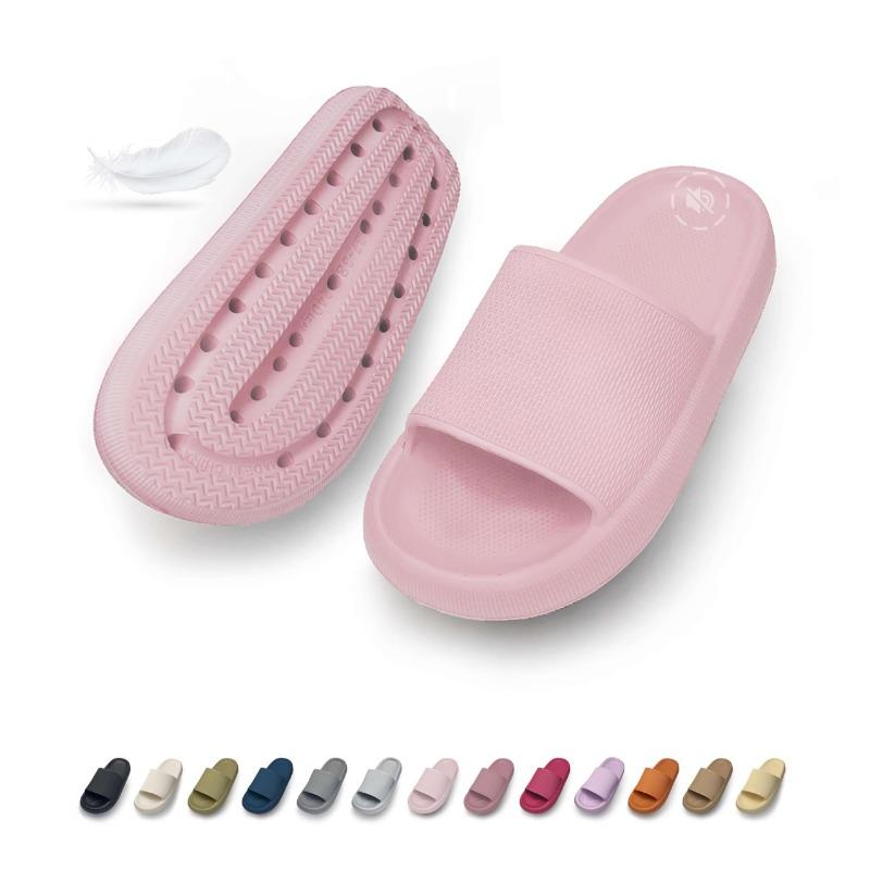 Fashion GOOHOJIO 2024 Men Fashion Summer Slides Thick Sole EVA Slippers Non Slip Ladies Male Shoes Comfort Suitable Outdoor and Indoor