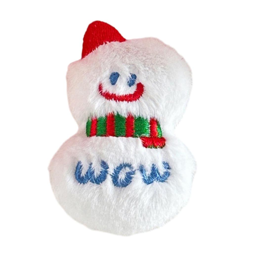 Holiday Furr Plush Christmas Theme Brooch Pin Bag Decoration Brooch Lovely Plush Pin for Festival Decors All Ages