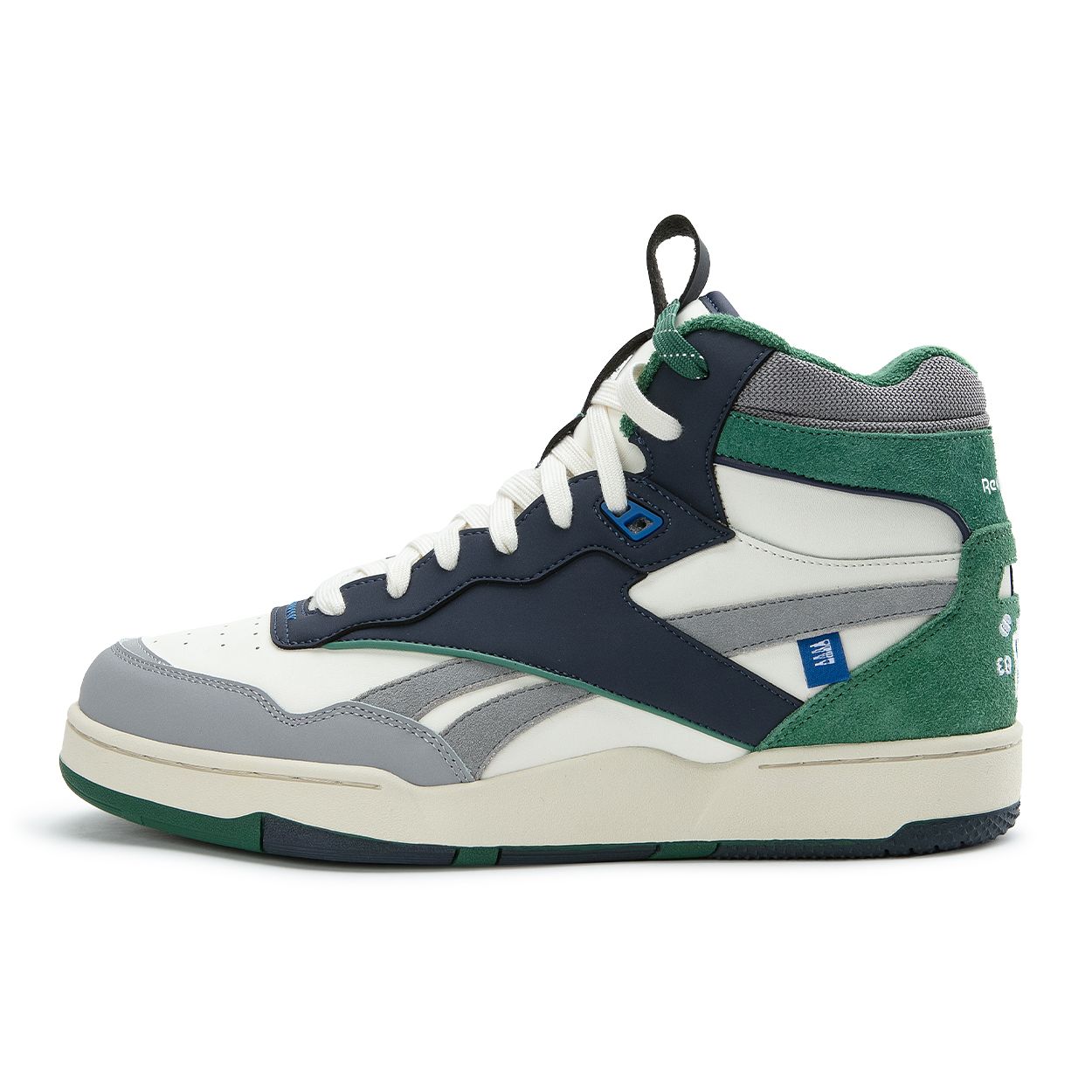 Nautica X Reebok Bb 4000 Ii Mid Fashion Versatile Comfortable Mid Top Vintage Basketball Shoes Unisex White Green 100245907 40