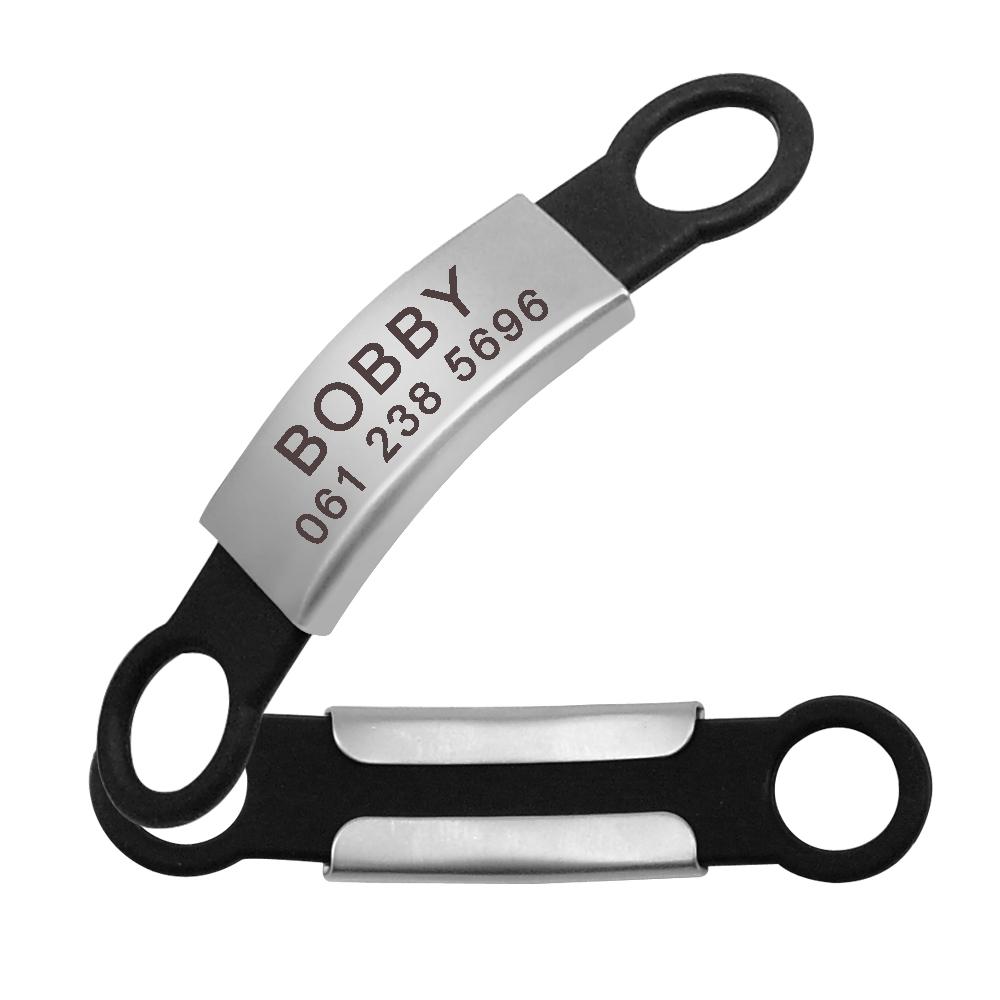 Anti-Verlust Hunde Katzen ID-Marke für Halsband Gravierte Haustier-ID-Tags Personalisierte Namensschilder Fisch-/Knochen-/Würfelform Chihuahua Kostenlose Klingel Geschenk