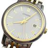 Used Operating Citizen Eco-Drive Solar CITIZEN Eco-Drive E011-S067928 Analog 3-hand QZ Quartz Watch Date White Dial [e4]