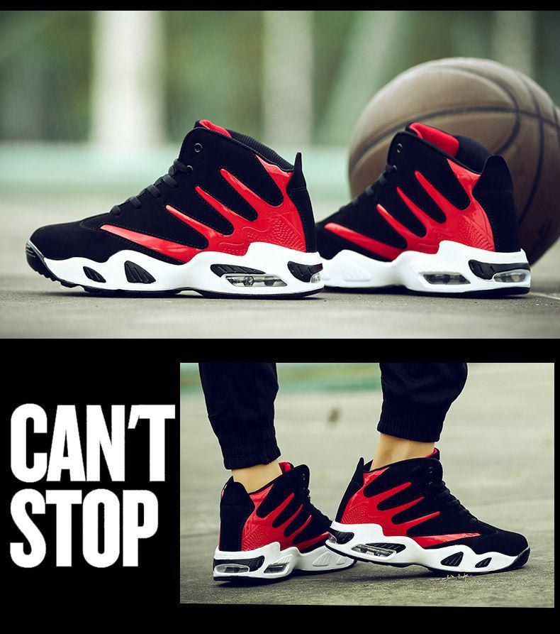 2025 Höst/Vinter Herr Mellanhöga Koreansk Stil Basketbollskor för Studenter, Trendiga Sport Battle Boots.