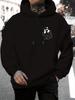 Unisex New Stylish Casual Hoodie with a Unique Bear Print, Featuring a Drawstring Hood, Perfect for Autumn And Winter, Comfortable And Versatile Long-