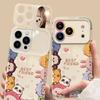 Cute cartoon animal bracelet suitable for Apple 15 mobile phone case iphone17 series 16promax silicone anti-drop