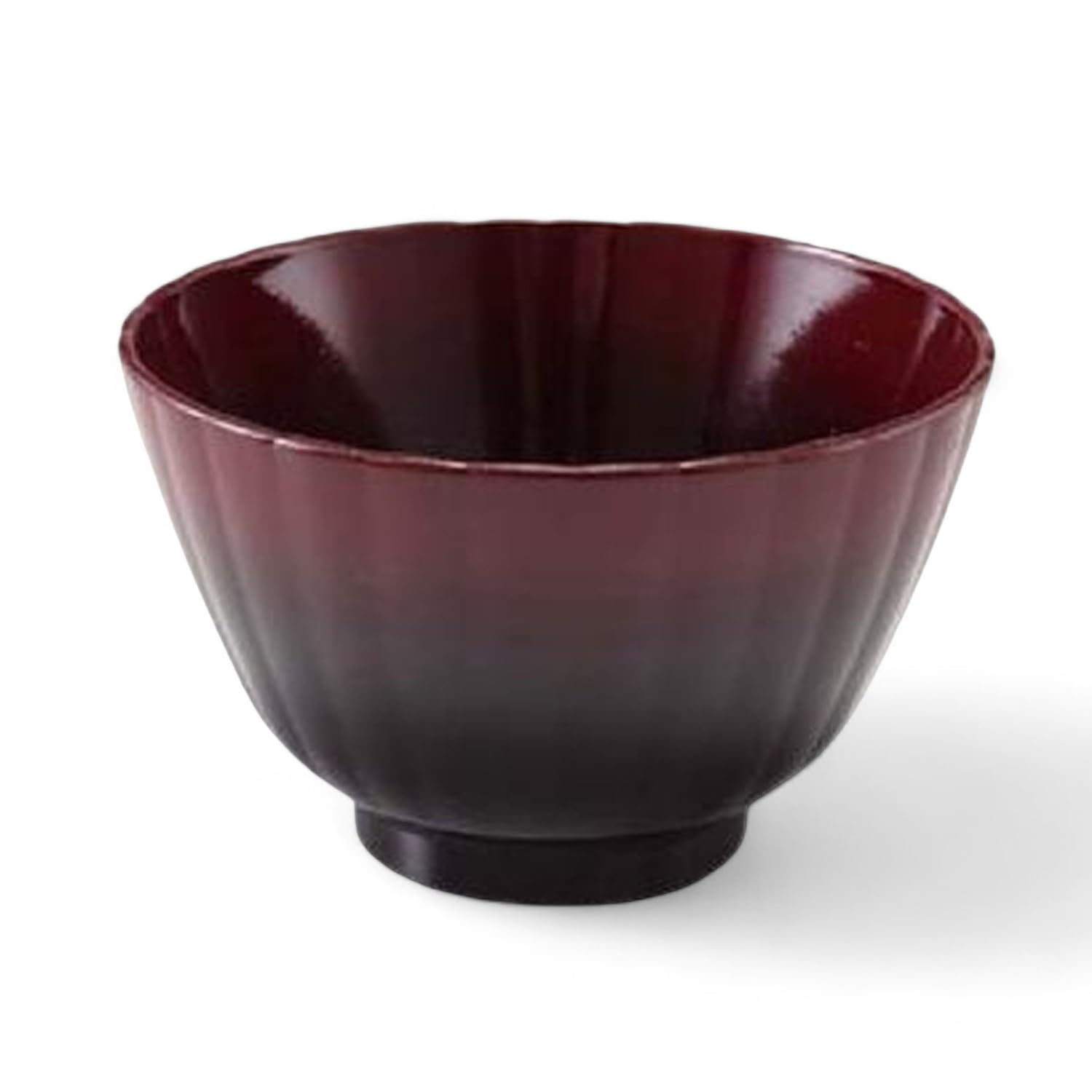 Miso Soup Chrysanthemum Vermilion Made in Japan J-kitchens Bowl, Design, Gradation,