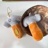 Cute Creative Funny Hammer Plush Doll Stuffed Toy Keychain Pendant Girl Backpack Charm Couple Bag Hanging Ornament