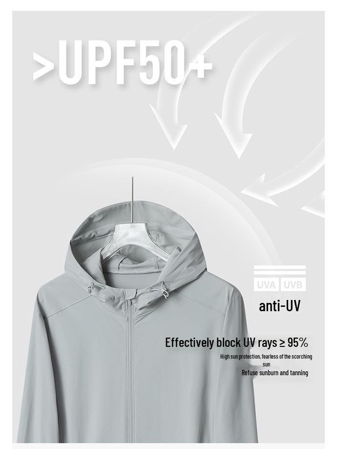 Ice Silk UPF50+ Sun Protection Cardigan - Men's & Women's Thin, Anti-UV Nylon Cover-up