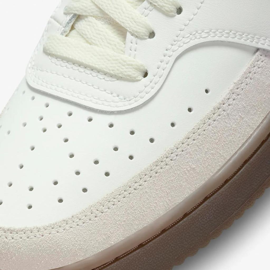 Nike Court Vision Low Allwood Size Japan FQ8075-133, Sail/Light Brown/White/Black, 22.5cm,