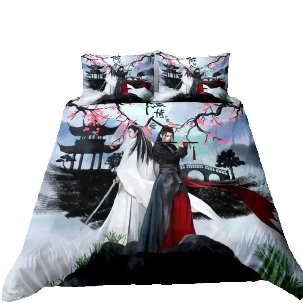 The Untamed Drama Bedding Set Xiao Zhan Wang Yi Bo Bedding For Boy Girl Set Home Decoration Single Twin Full Queen King Size