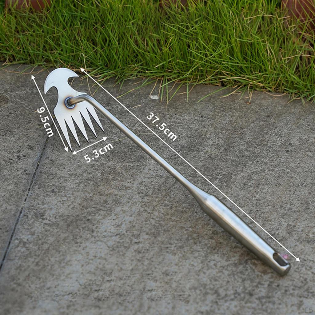 Weed Puller Efficient Comfortable Multifunctional Hand Weeder Tool Stainless Steel for Lawn Yard