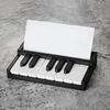 Porta-Cartões de Visita Impresso em 3D com Design de Tecla de Piano Porta para Cartões e Recibos Organizador Criativo de Mesa de Escritório com Tema Musical Novidade Presente de Escritório para