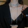 Elegant French Zircon Multi-Layer Round Necklace: Chic Clavicle Chain for Versatile Fashion