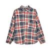 2024 Plaid Long Sleeve Shirt Japanese Hong Kong Style Ins Loose Shirt Boys Summer Trendy Versatile Casual Coat